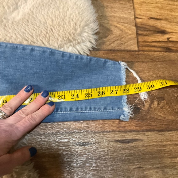 Levi's 720 High Rise Super Skinny Denim Jeans Size 31 Womens Distressed Light - Picture 4 of 8